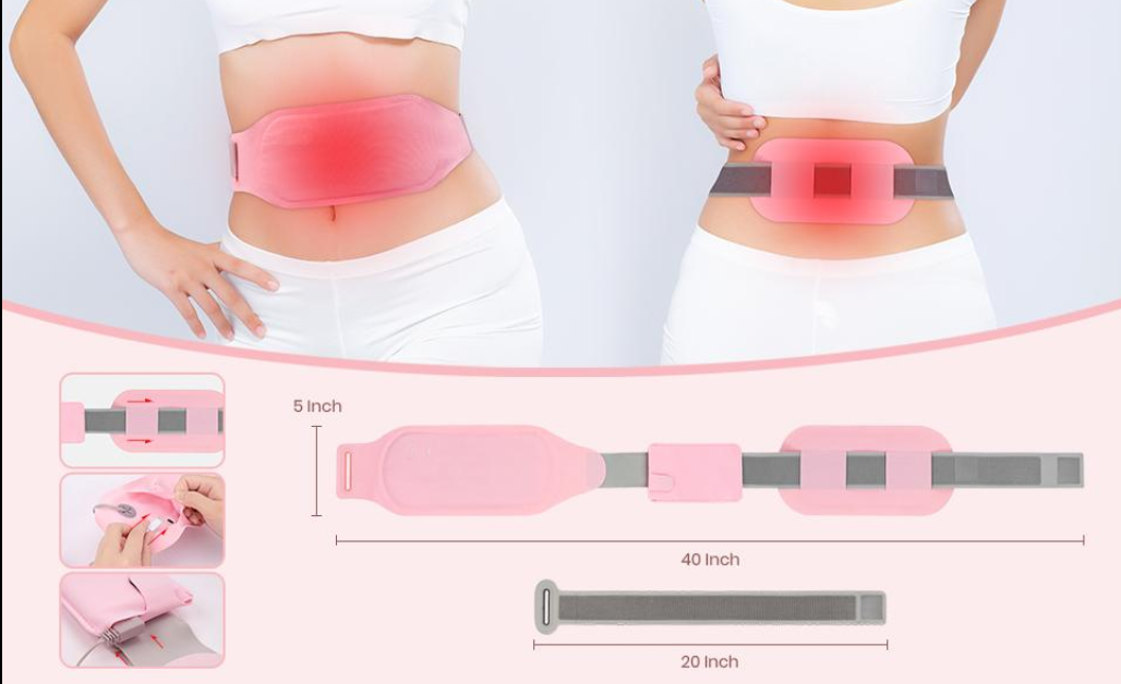 Cinturón Masajeador Eléctrico para Alivio Menstrual