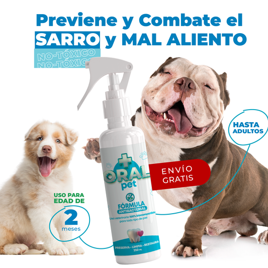 Oral Pet: Spray Bucal Antibacterial para Perros