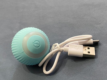 Juguete Gato Mascota Interactivo Recargable Usb Automático Color Azul