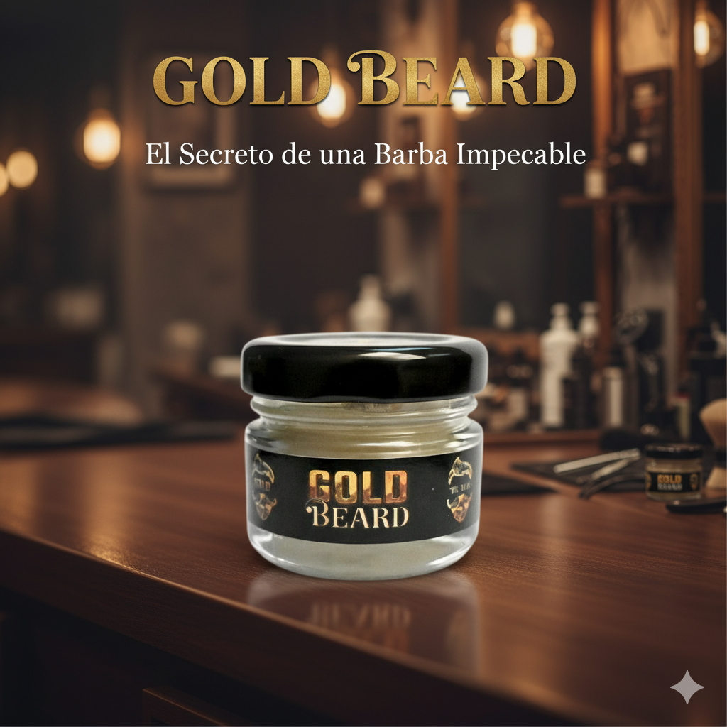BARBA DE ORO – Tratamiento para Crecimiento de Barba y Bigote 