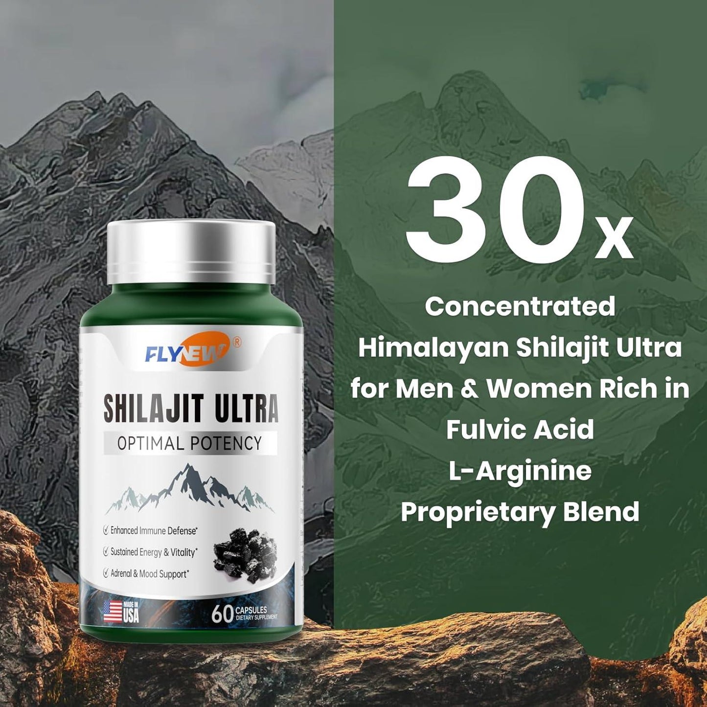 Shilajit Ultra Optimal Potency - Combo 2 Unidades