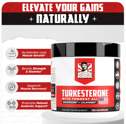 💪 Turkesterone Testosterone Booster – Old School Labs