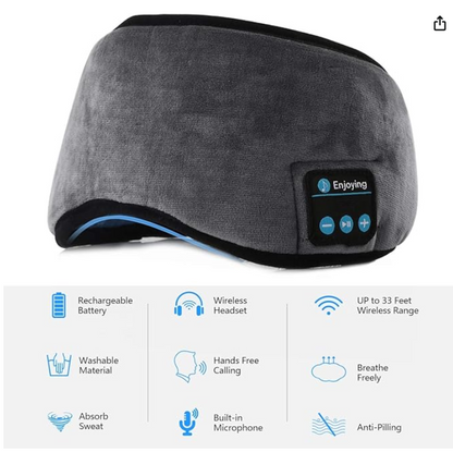 Máscara de Dormir con Auriculares Bluetooth