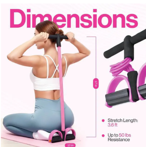 banda de resistencia tipo "Tummy Trimmer" Color Morado o ejercitador abdominal