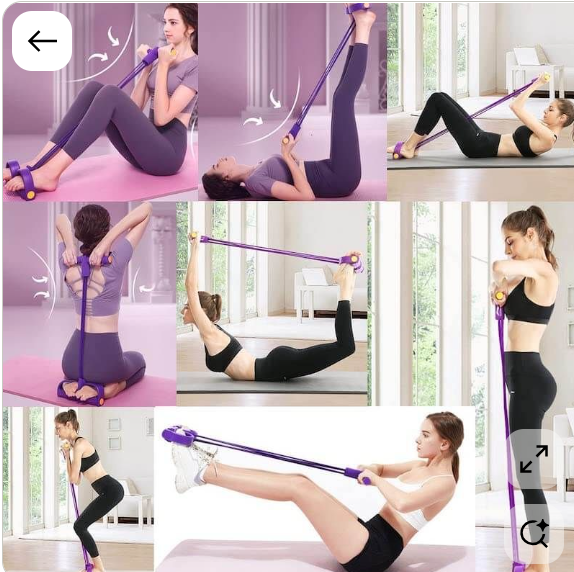 banda de resistencia tipo "Tummy Trimmer" Color Morado o ejercitador abdominal