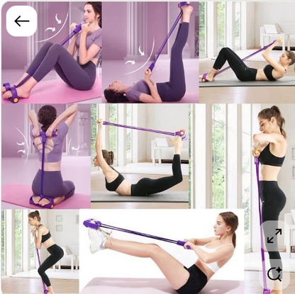 banda de resistencia tipo "Tummy Trimmer" Color Morado o ejercitador abdominal