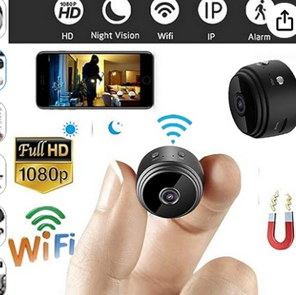 Mini cámara de seguridad WiFi Full HD 1080p