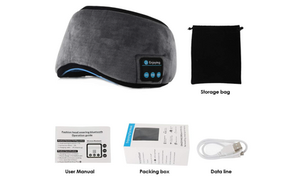 Máscara de Dormir con Auriculares Bluetooth