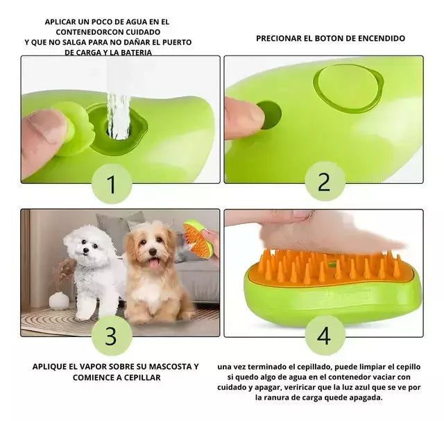CEPILLO A VAPOR PARA MASCOTAS